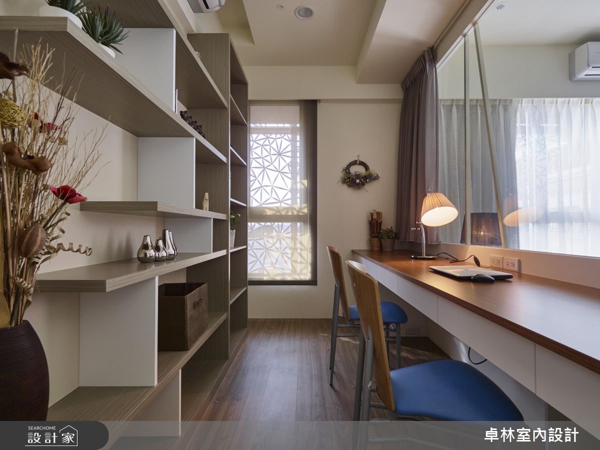 走進 28 坪的單層住宅,以清新明亮的美式調性為主軸,