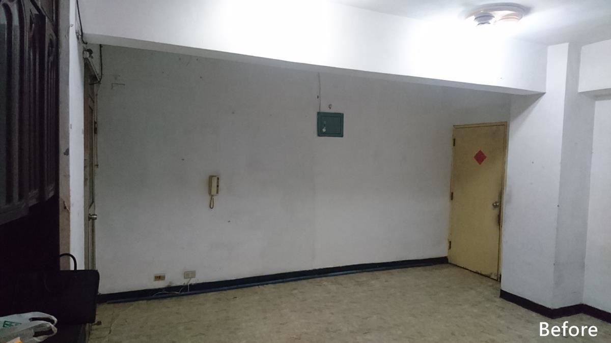 22 坪,原先的壁癌漏水老屋,如今卻成為的 3 房 2 廳