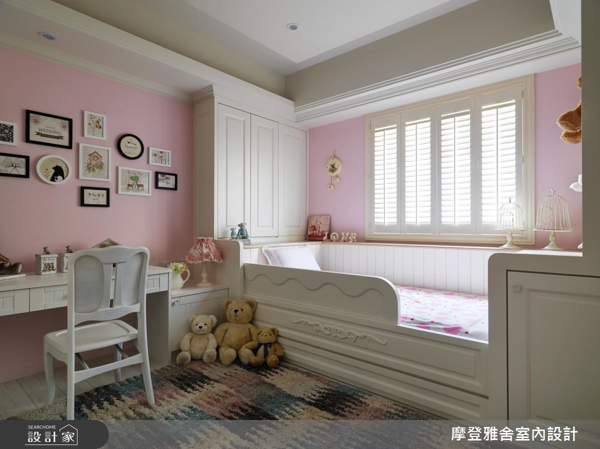 28坪住宅,住著一對夫妻與牙牙學語的女兒,夫妻期望能