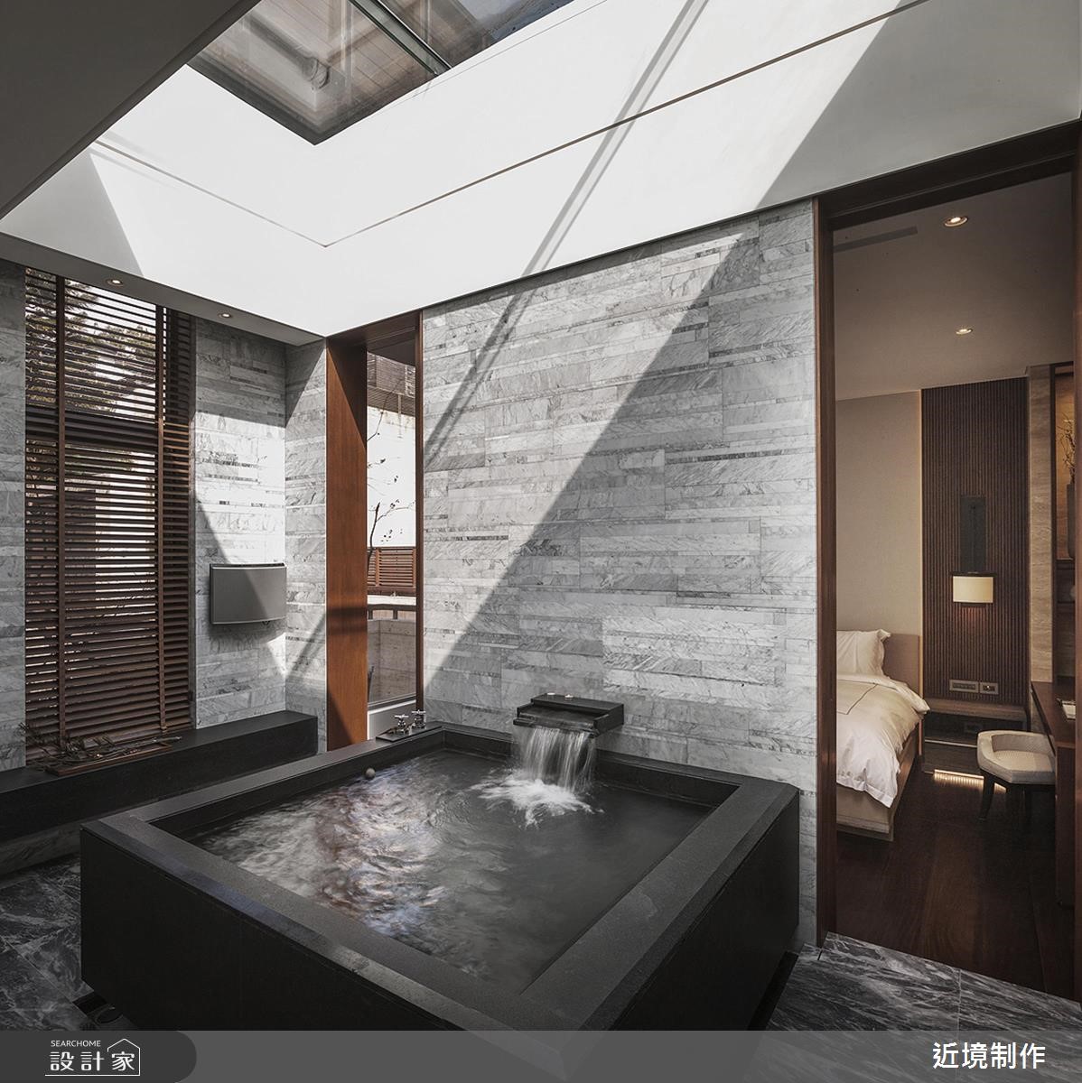 本案為溫泉私人招待所,延續了原生環境之自然景觀,採