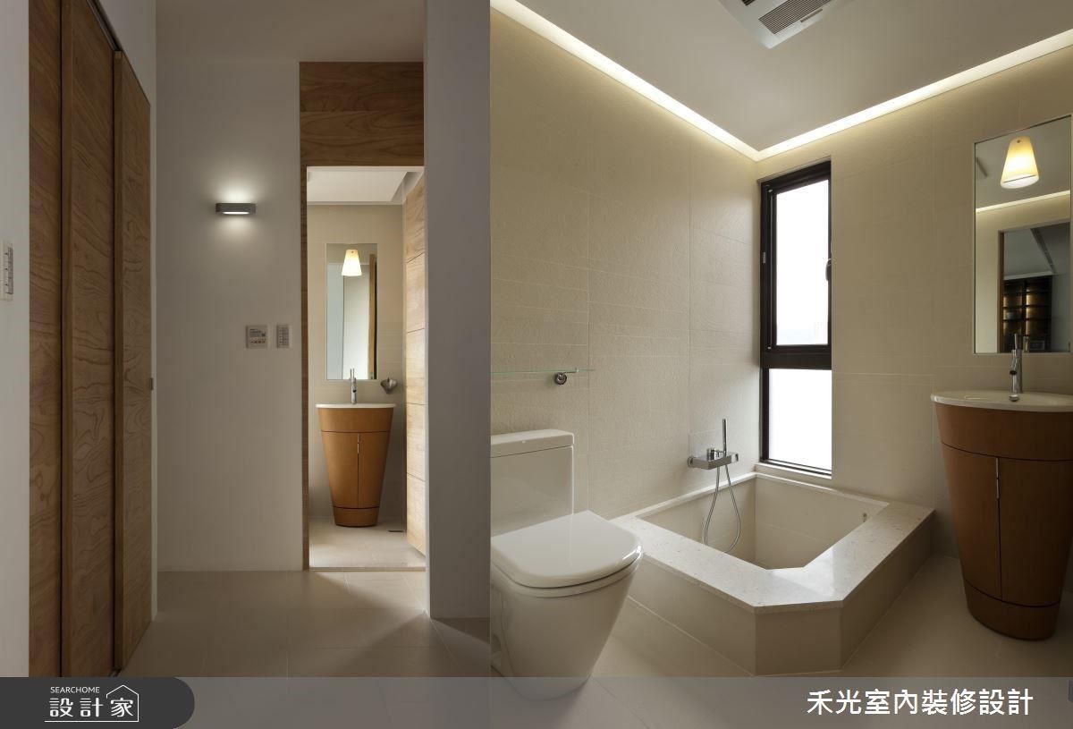 保留空間最大尺度,用建材提升質感溫度,即使住的是坪