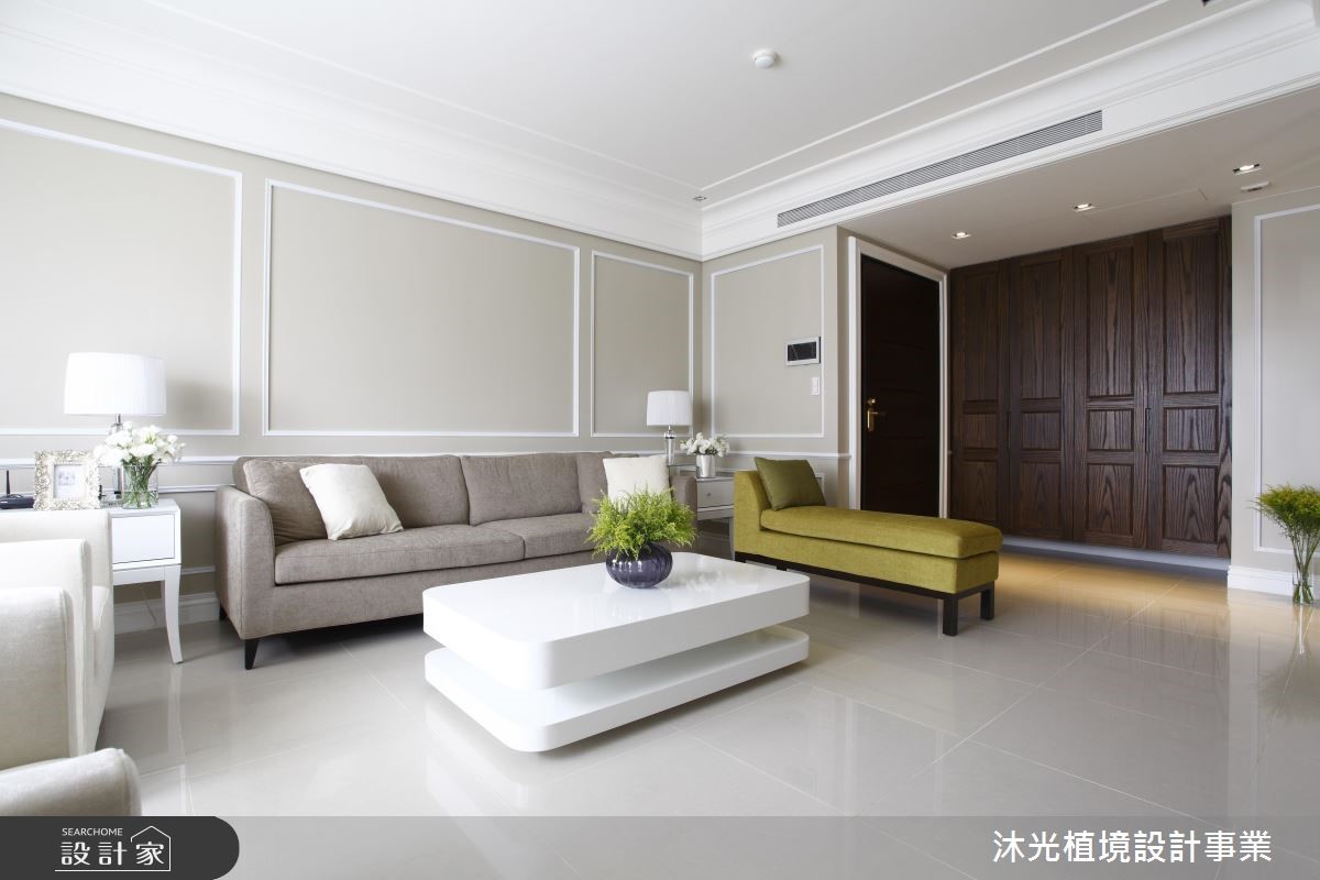 簡潔、明亮的 34 坪美式風住宅,為新婚夫妻與長輩的新
