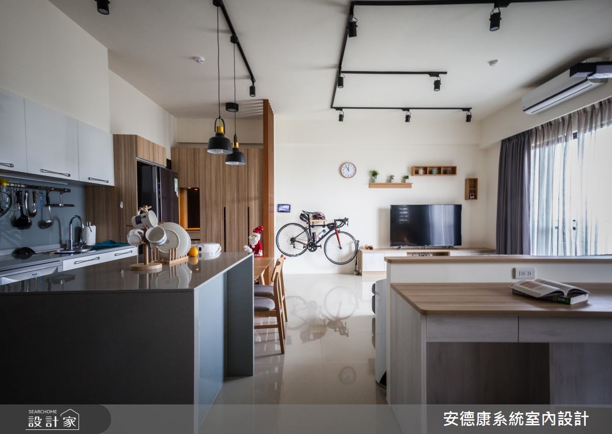25 坪住宅,設計師運用動線、機能重整,將原本四房其