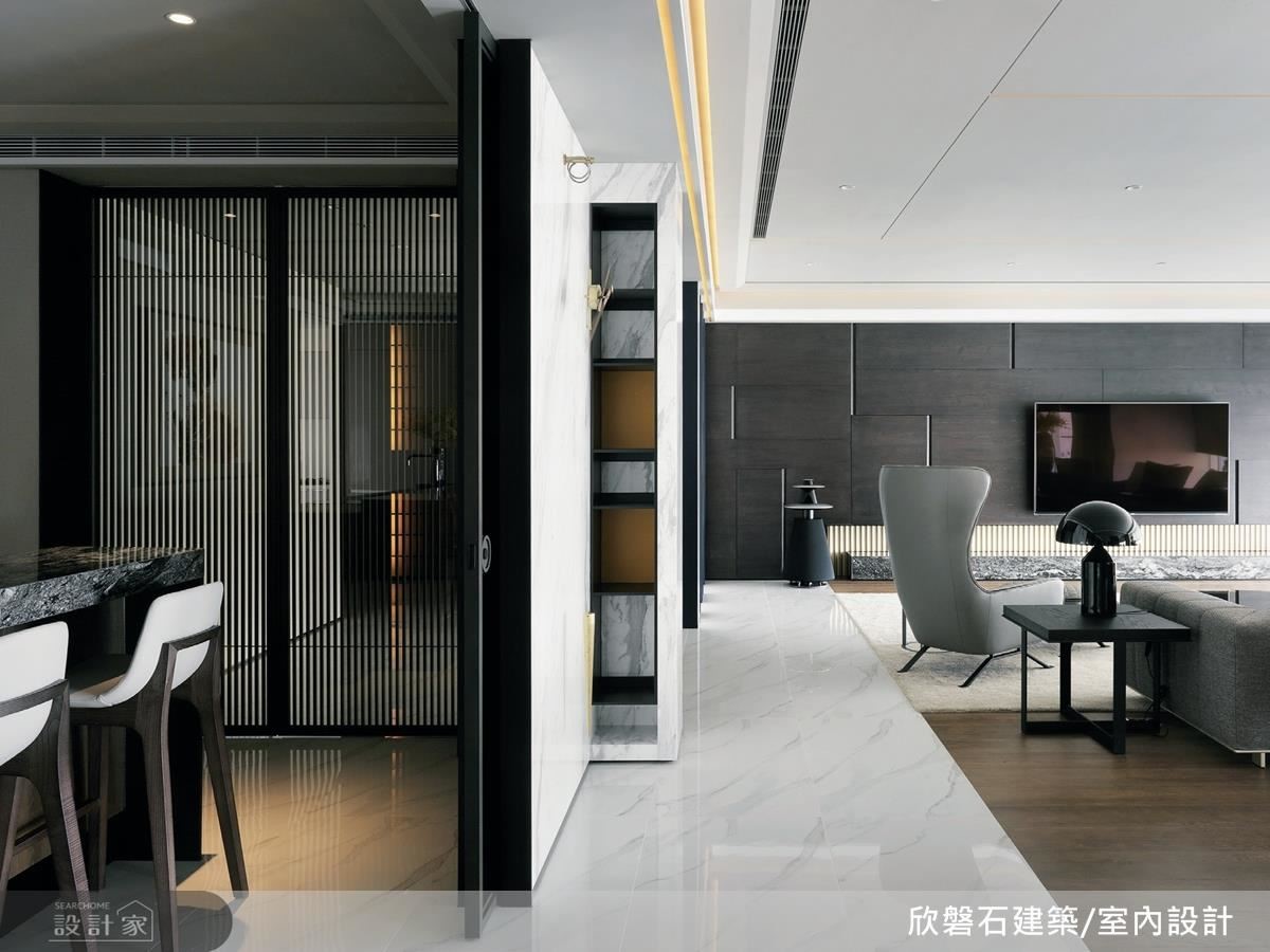 以簡約現代風格為基調,欣磐石建築空間規劃事務所以虛