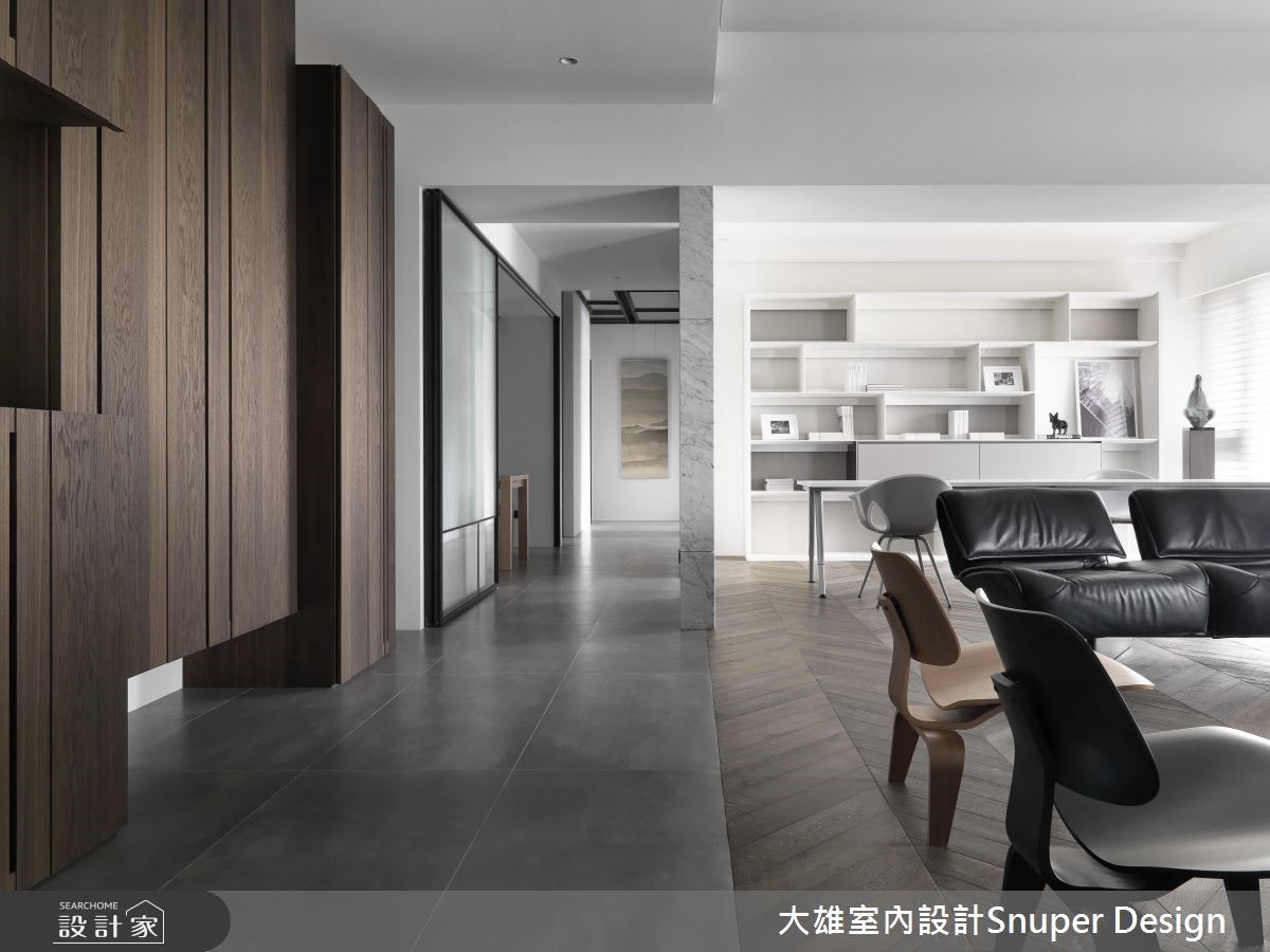 50 坪的現代風住宅,具有充裕的明亮光度,設計師透過