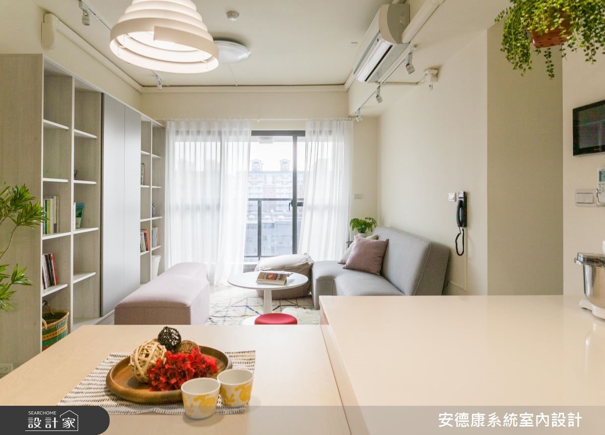 30 坪居宅,設計師憑藉100萬元以下的裝修預算,採以輕