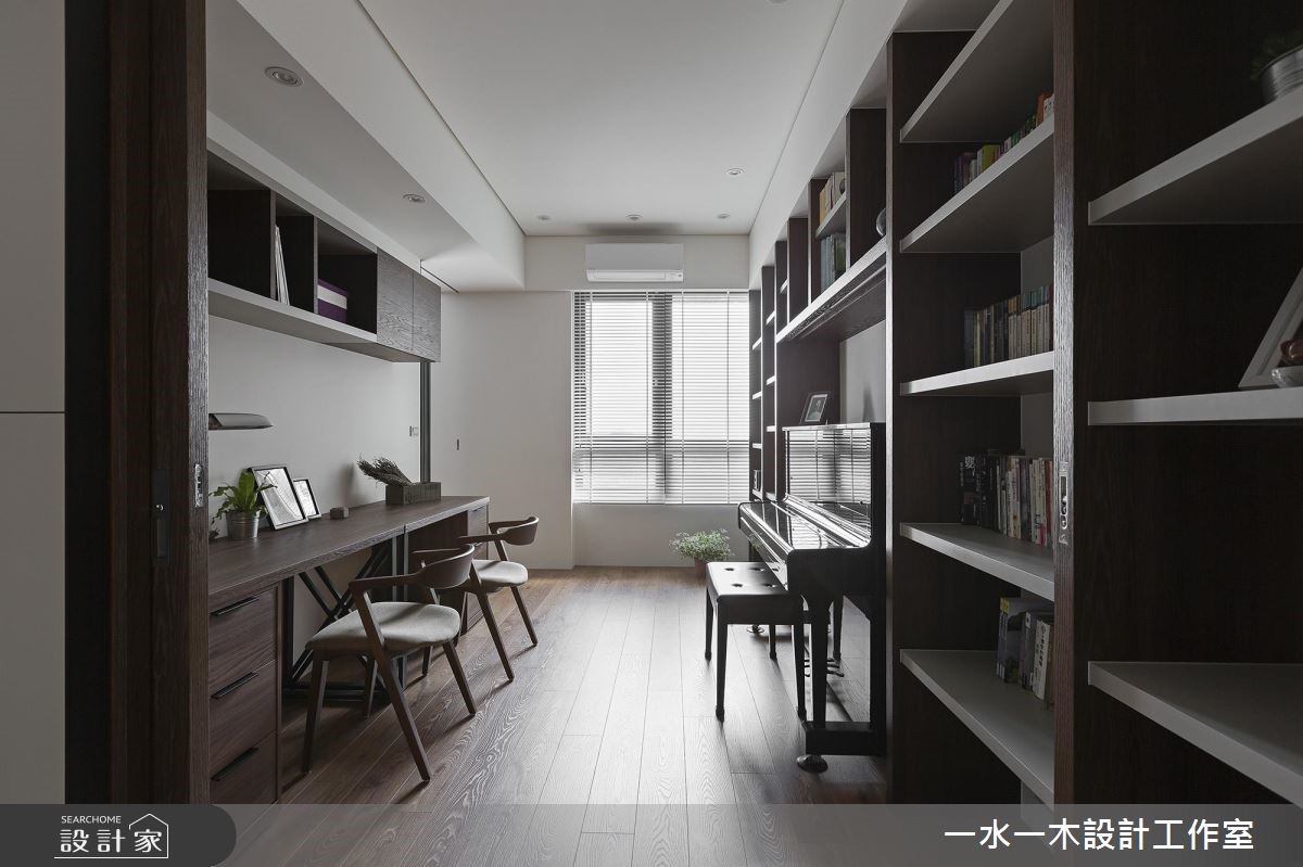 一水一木設計工作室深入一家四口的生活習性,將屋主孩