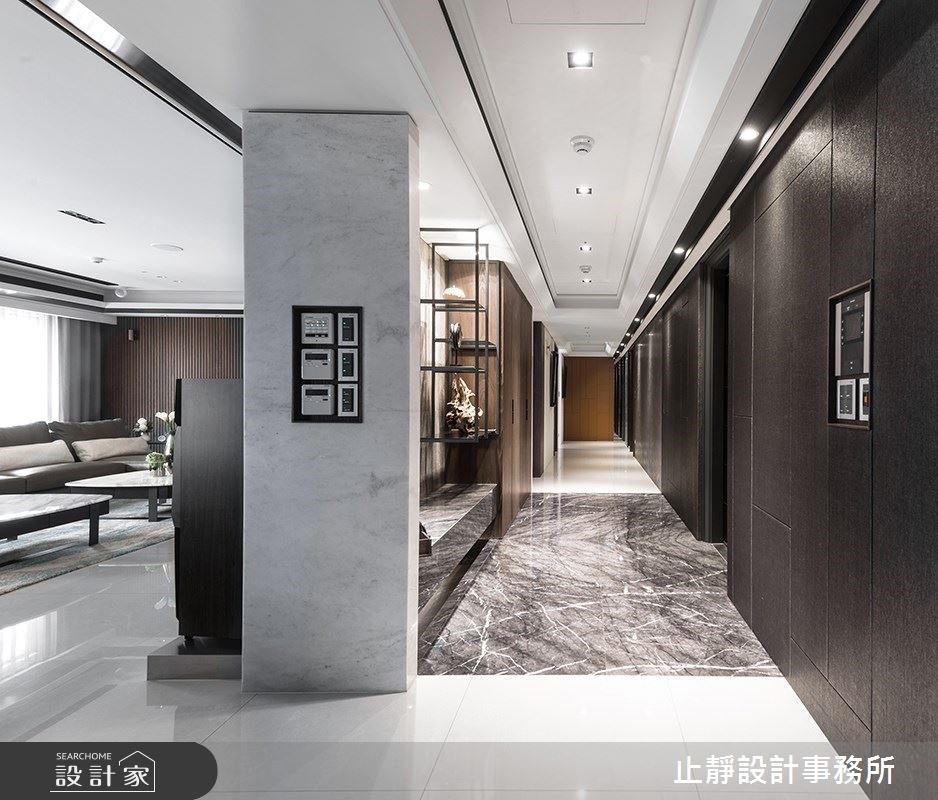 140 坪大宅,為一家五口的居住宅邸,設計師給予流暢的