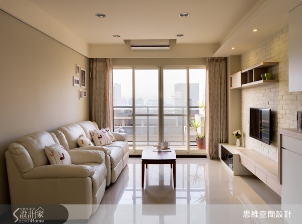 這處 22 坪的北歐風居家,為採光良好的高樓層住宅,設