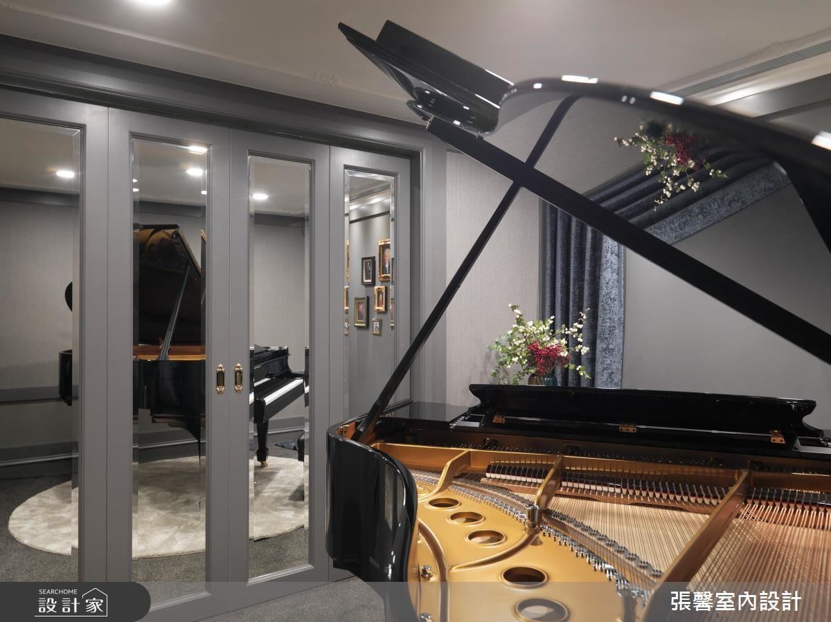 劇院般的琴房讓喜歡挑戰高難度曲子的屋主,享受一場場精彩的個人演奏會。 劇院般的琴房讓喜歡挑戰高難度曲子的屋主,享受一場場精彩的個人演奏會。