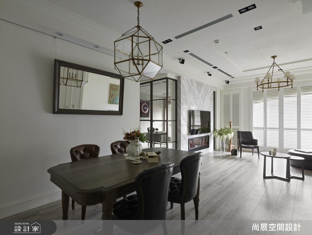 從事國際貿易的屋主,本身曾在美國留學,因此偏愛美式