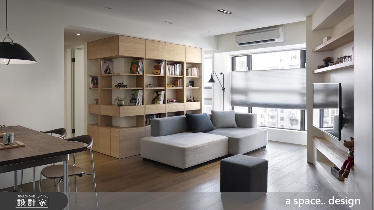 a space.. design 在現代風格中注入大量木質元素,為