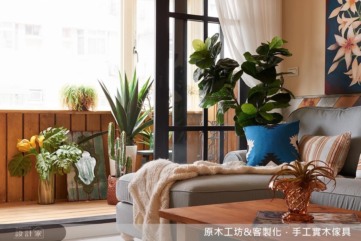 35 坪老屋,作為年輕夫妻的新婚宅居所,在原木工坊的