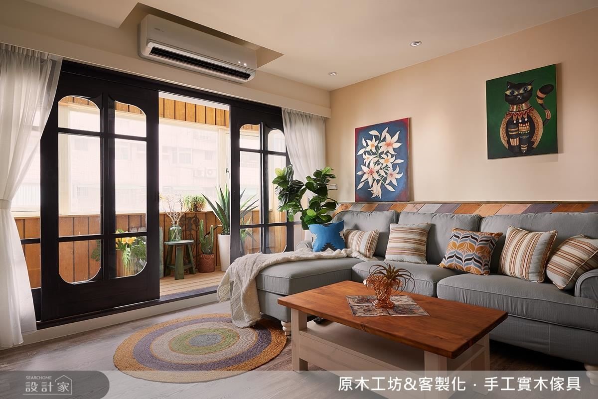 35 坪老屋,作為年輕夫妻的新婚宅居所,在原木工坊的