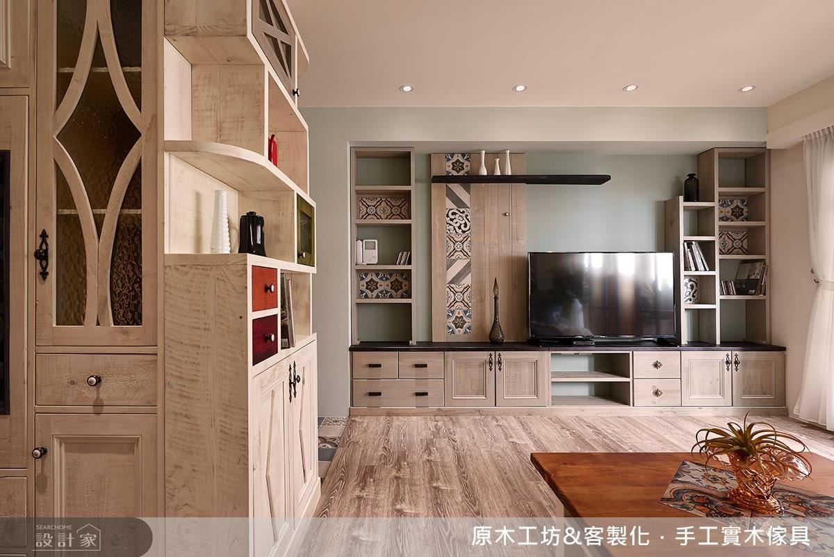 35 坪老屋,作為年輕夫妻的新婚宅居所,在原木工坊的