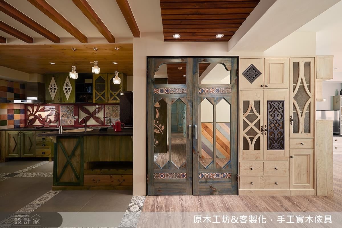 35 坪老屋,作為年輕夫妻的新婚宅居所,在原木工坊的