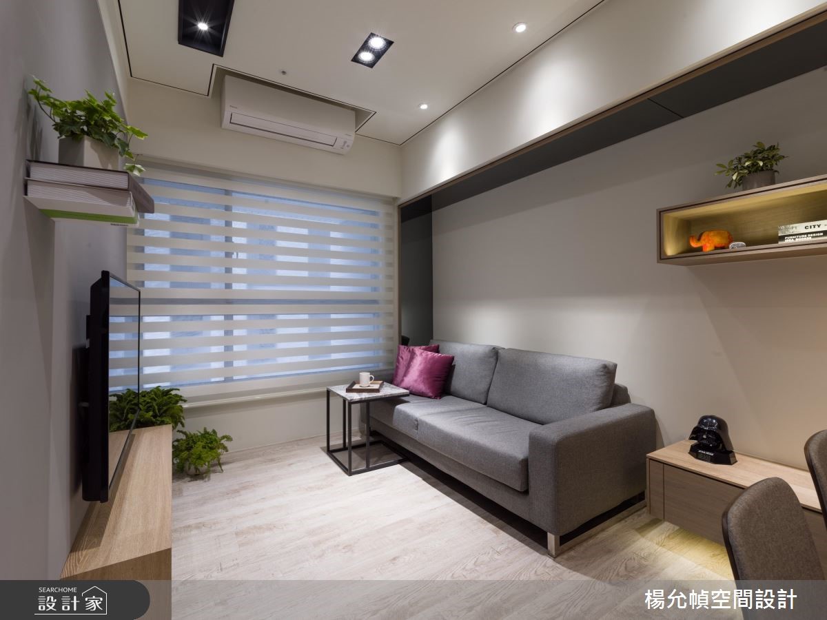 18 坪居宅,主人期望回到家後就可回歸沉靜,於是設計