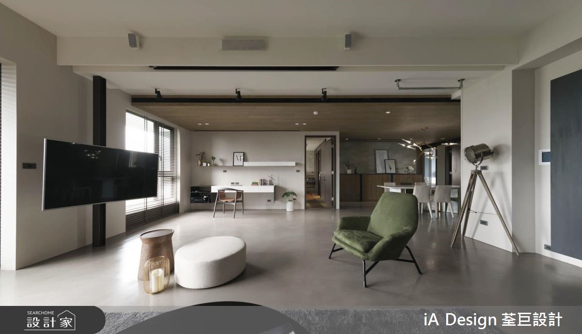 50 坪的輕 Loft 風大宅,設計師替室內保有美好窗景,