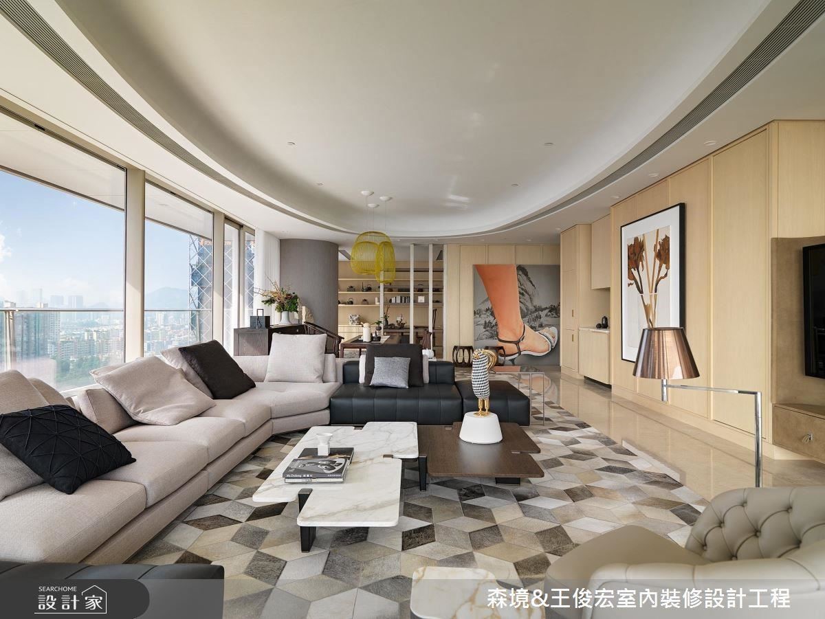 運用軟裝陳設及家具配置,改變空間調性,是森境&王俊