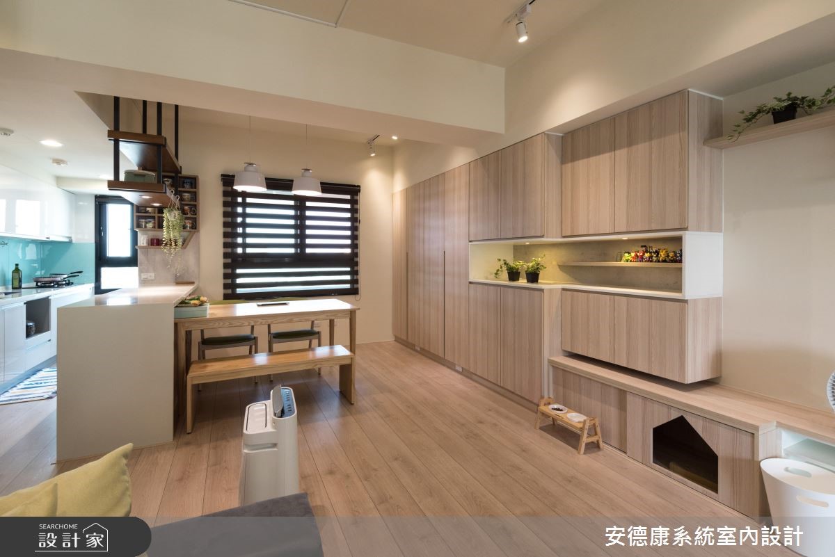 以自然、簡約的北歐態度描繪28坪的家屋氛圍,乾淨、無