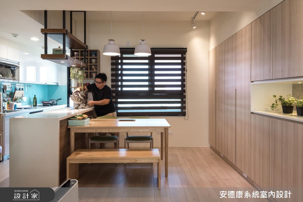 以自然、簡約的北歐態度描繪28坪的家屋氛圍,乾淨、無