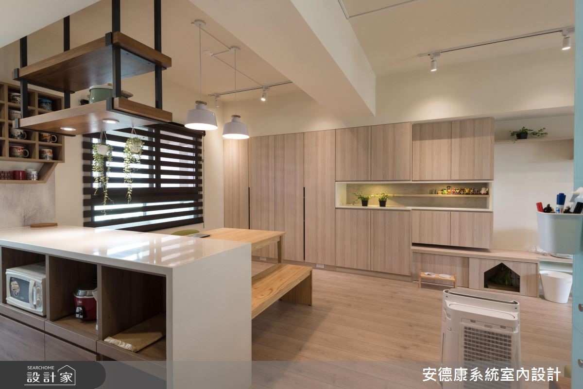 以自然、簡約的北歐態度描繪28坪的家屋氛圍,乾淨、無