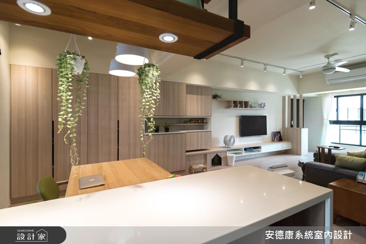 以自然、簡約的北歐態度描繪28坪的家屋氛圍,乾淨、無