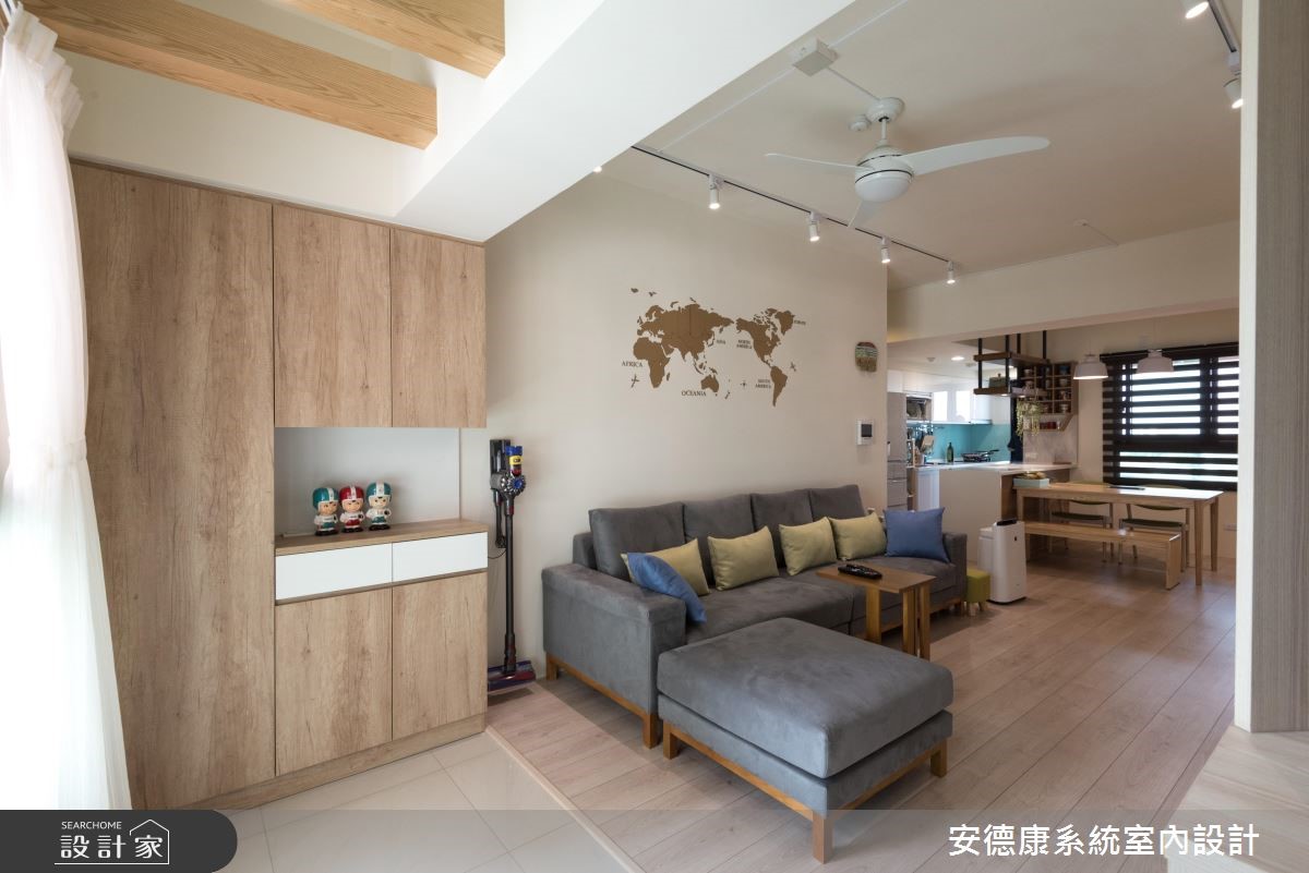 以自然、簡約的北歐態度描繪28坪的家屋氛圍,乾淨、無
