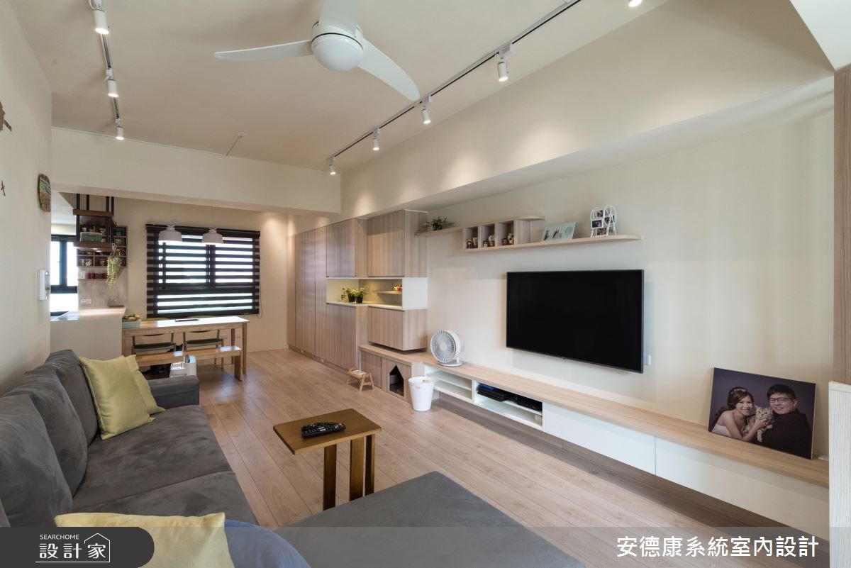 以自然、簡約的北歐態度描繪28坪的家屋氛圍,乾淨、無
