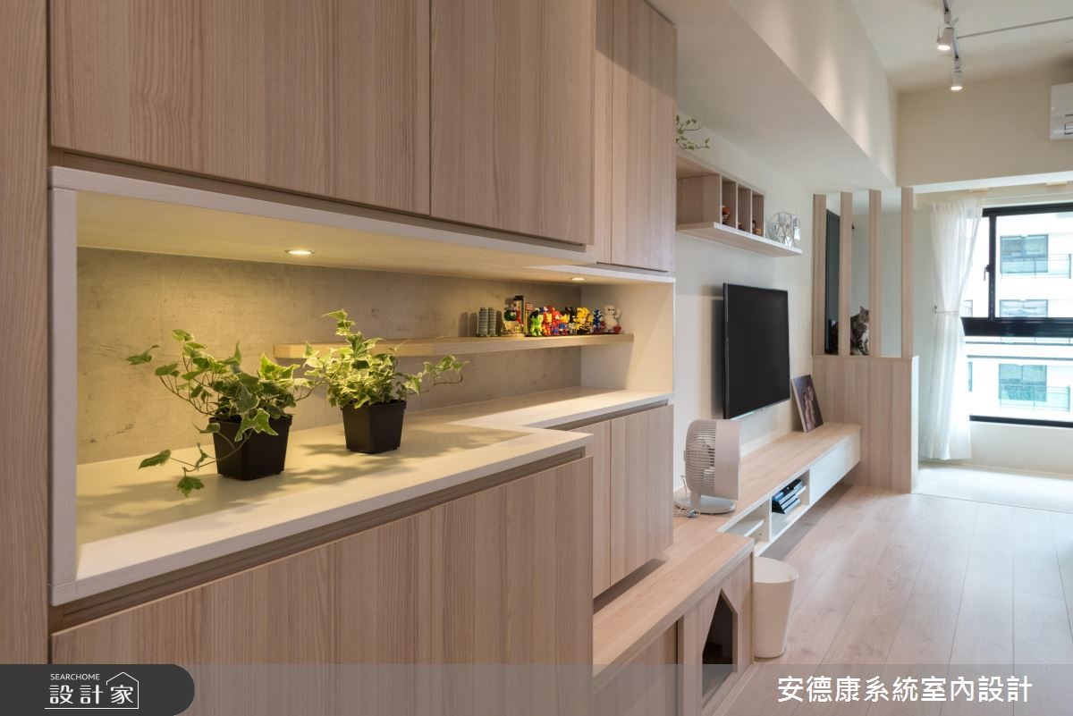 以自然、簡約的北歐態度描繪28坪的家屋氛圍,乾淨、無