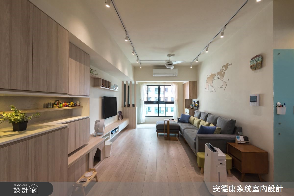 以自然、簡約的北歐態度描繪28坪的家屋氛圍,乾淨、無