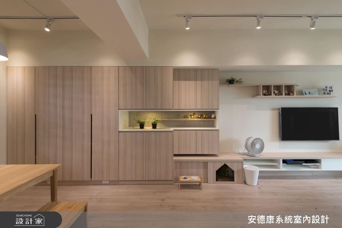 以自然、簡約的北歐態度描繪28坪的家屋氛圍,乾淨、無
