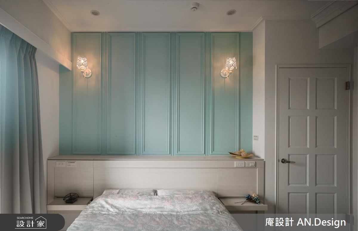 35 坪新古典居家,為常見的小房格局,設計師將公共空