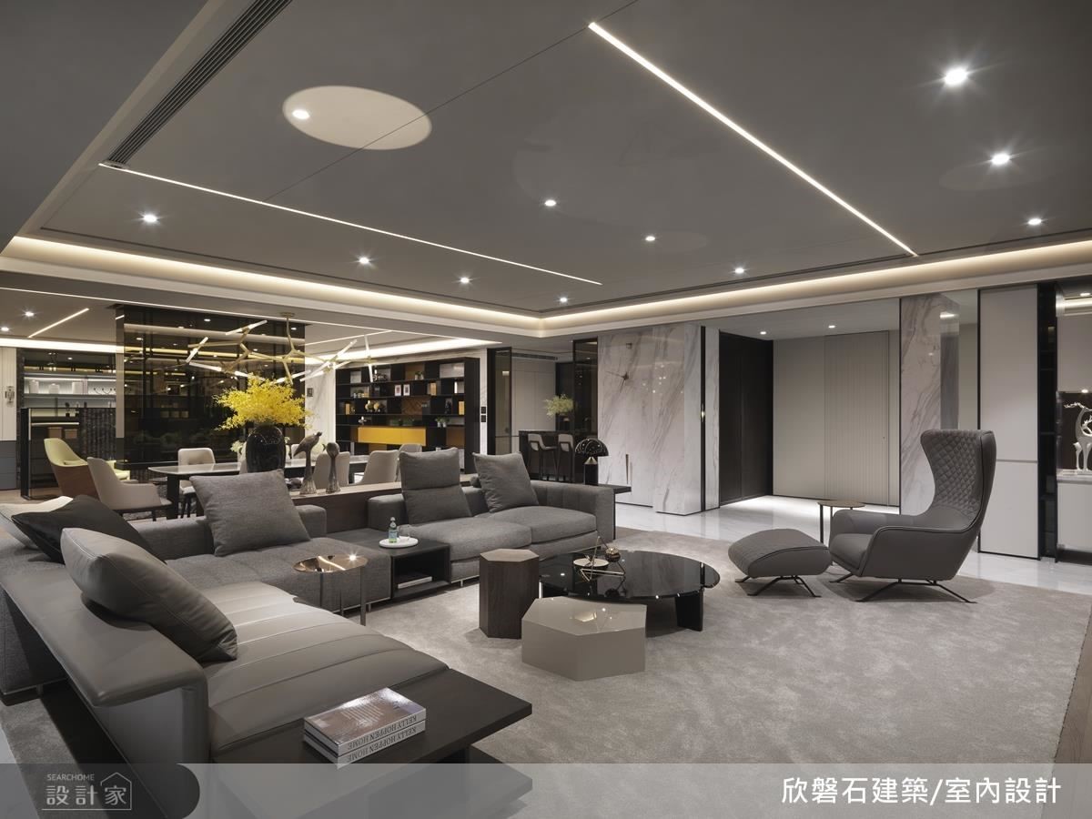 開放式的客餐廚設計,因為可以放大視野,彈性使用,在