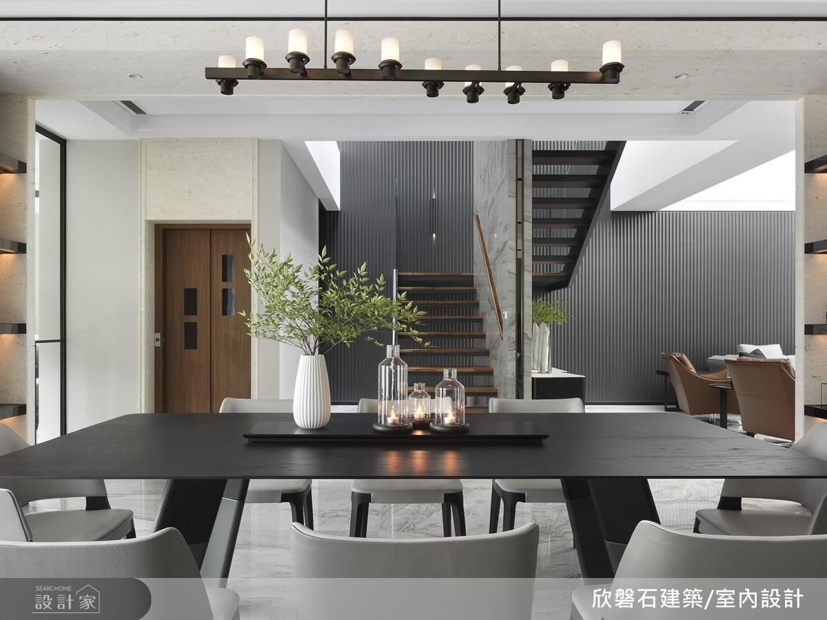 開放式的客餐廚設計,因為可以放大視野,彈性使用,在