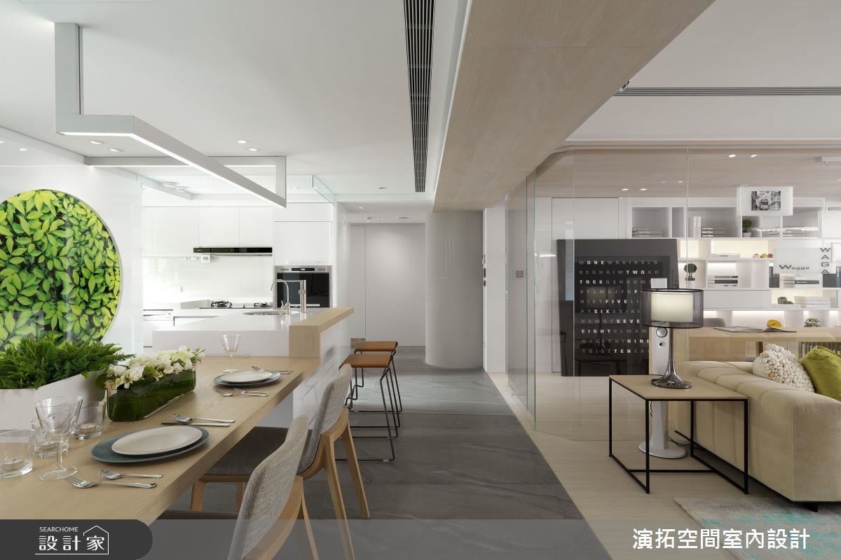 客、餐、廚公共區,是家人共處時間最長的場域,演拓空