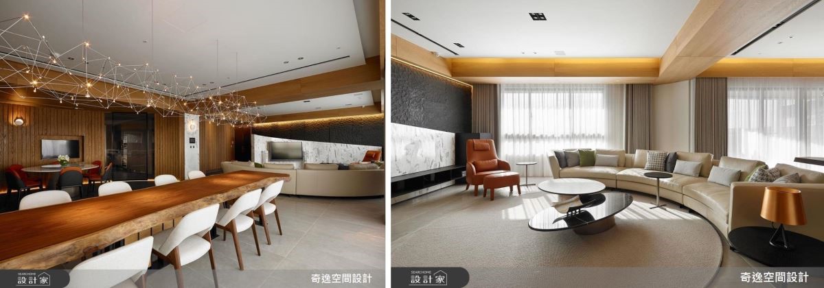 知名建設公司的股東為年長的父母買下寬廣的75坪豪宅,
