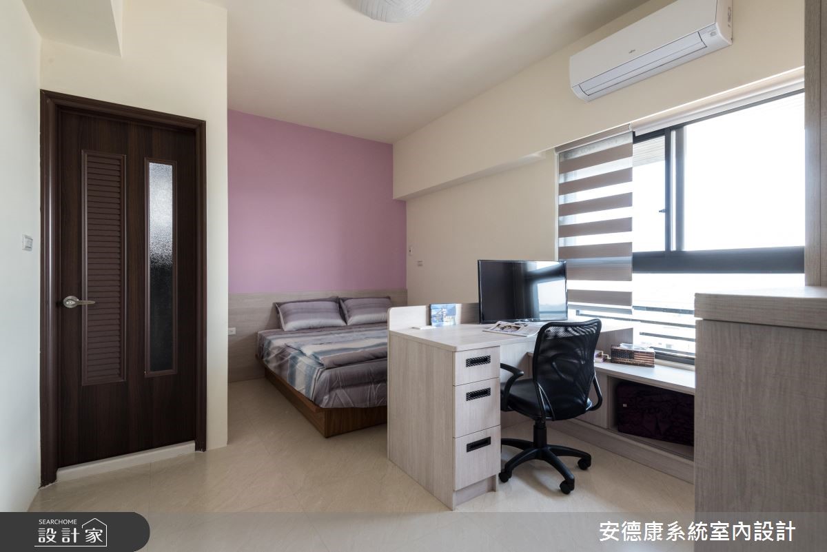 一家三口入住簡約的26坪室內,讓系統家具打造免百萬的
