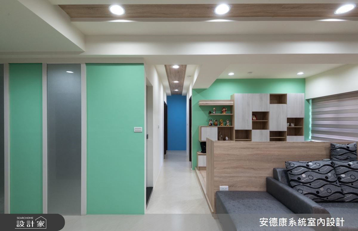 一家三口入住簡約的26坪室內,讓系統家具打造免百萬的