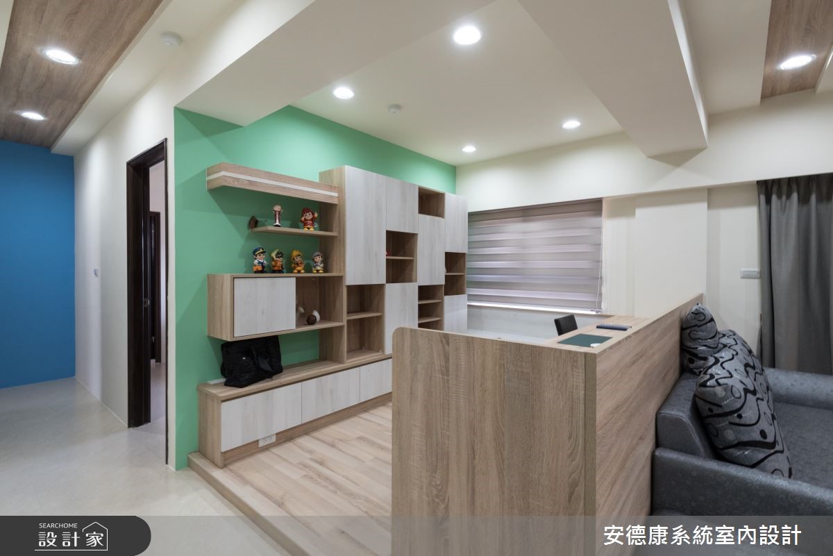 一家三口入住簡約的26坪室內,讓系統家具打造免百萬的