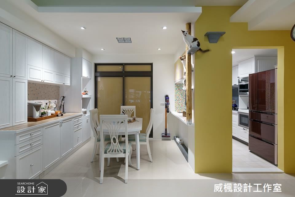 30 坪中古屋,是三代同堂與2 隻貓的生活場域,設計師