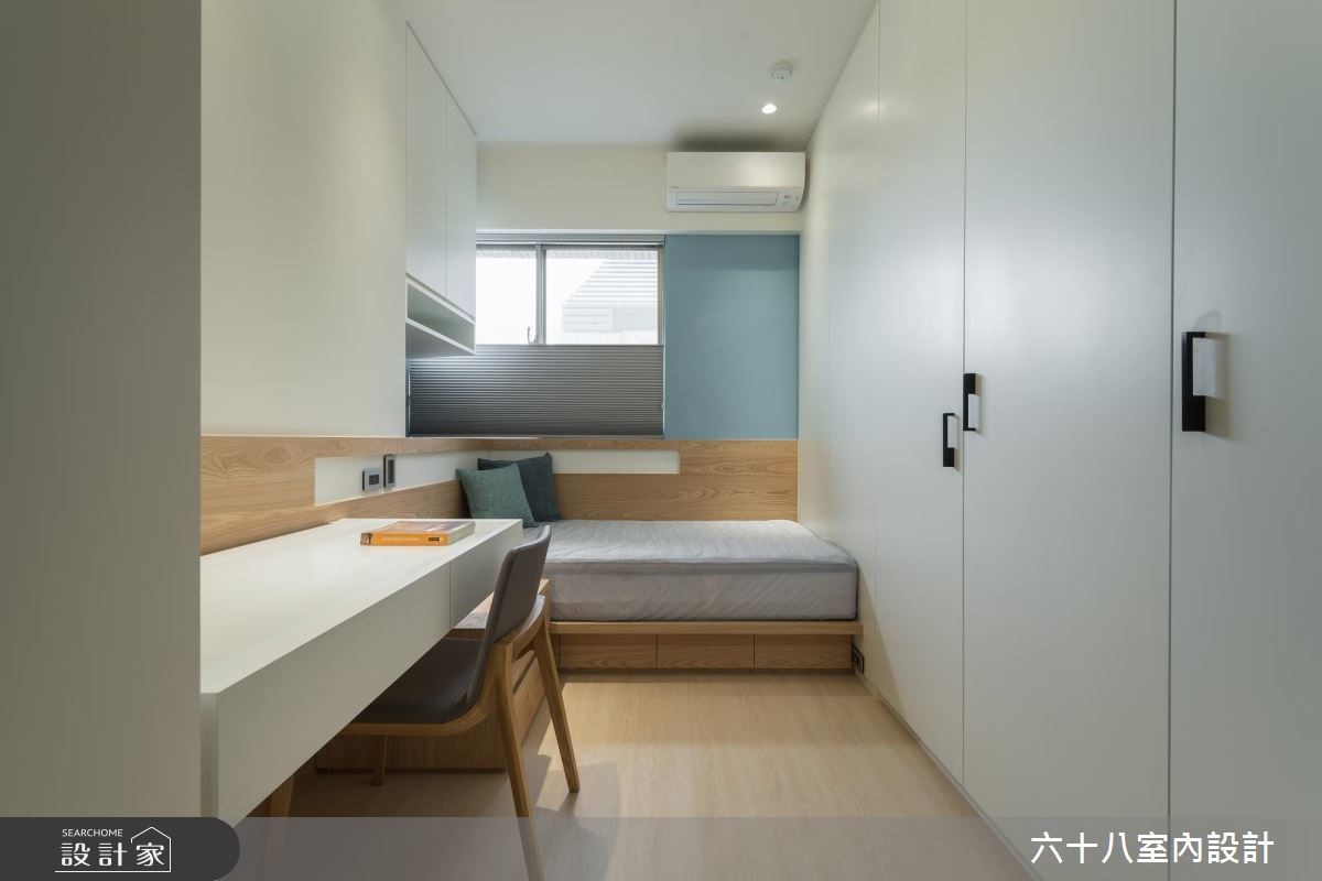35 坪中古屋,設計師將空間加以微調,透過俐落線條與