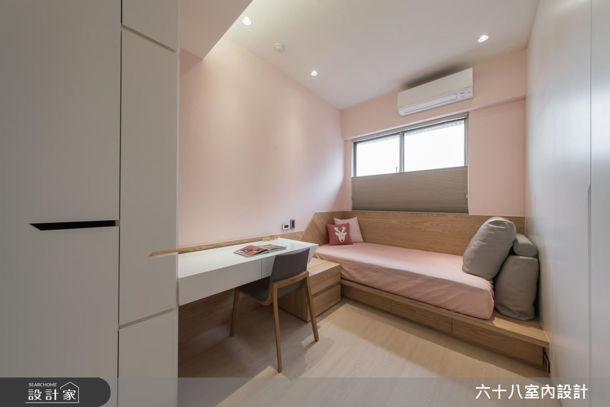 35 坪中古屋,設計師將空間加以微調,透過俐落線條與