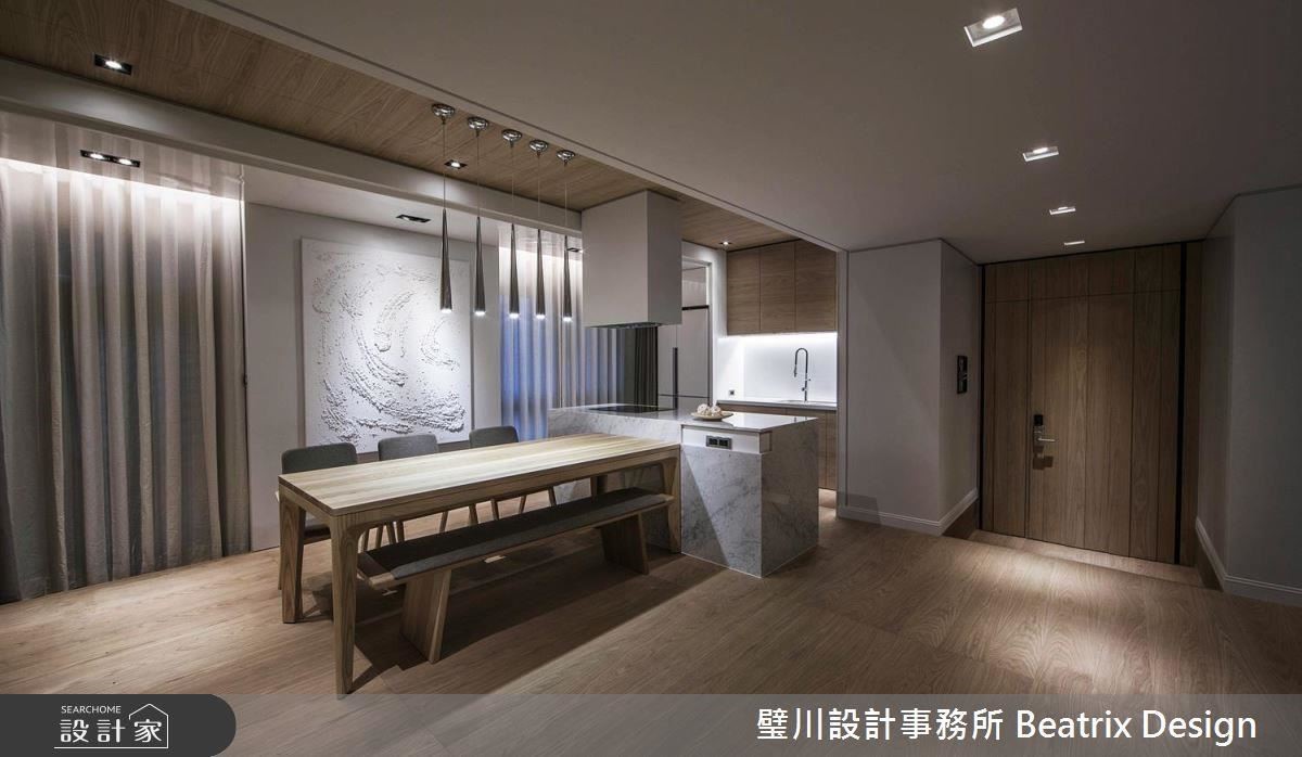 一對剛從國外歸來的新婚夫妻,對新房的設計傾向於簡潔