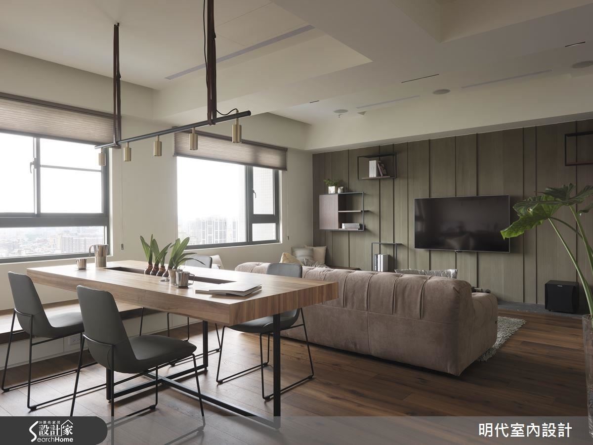 跳脫傳統格局的限制,在面對公領域最重要的客餐廳設計