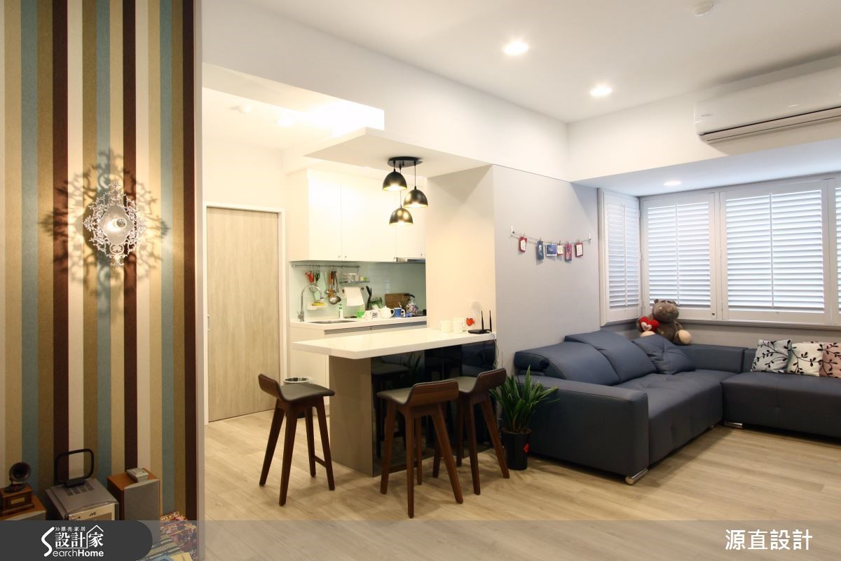 替屋齡17年的30坪老屋翻新整頓一番,藉由簡約的現代風