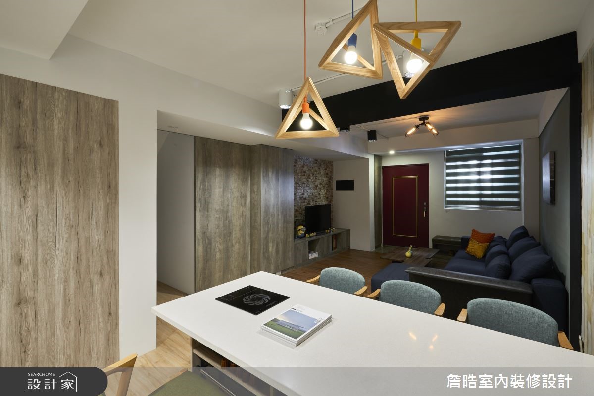 此案為老屋翻新,以簡約、俐落的現代風為設計手法,深