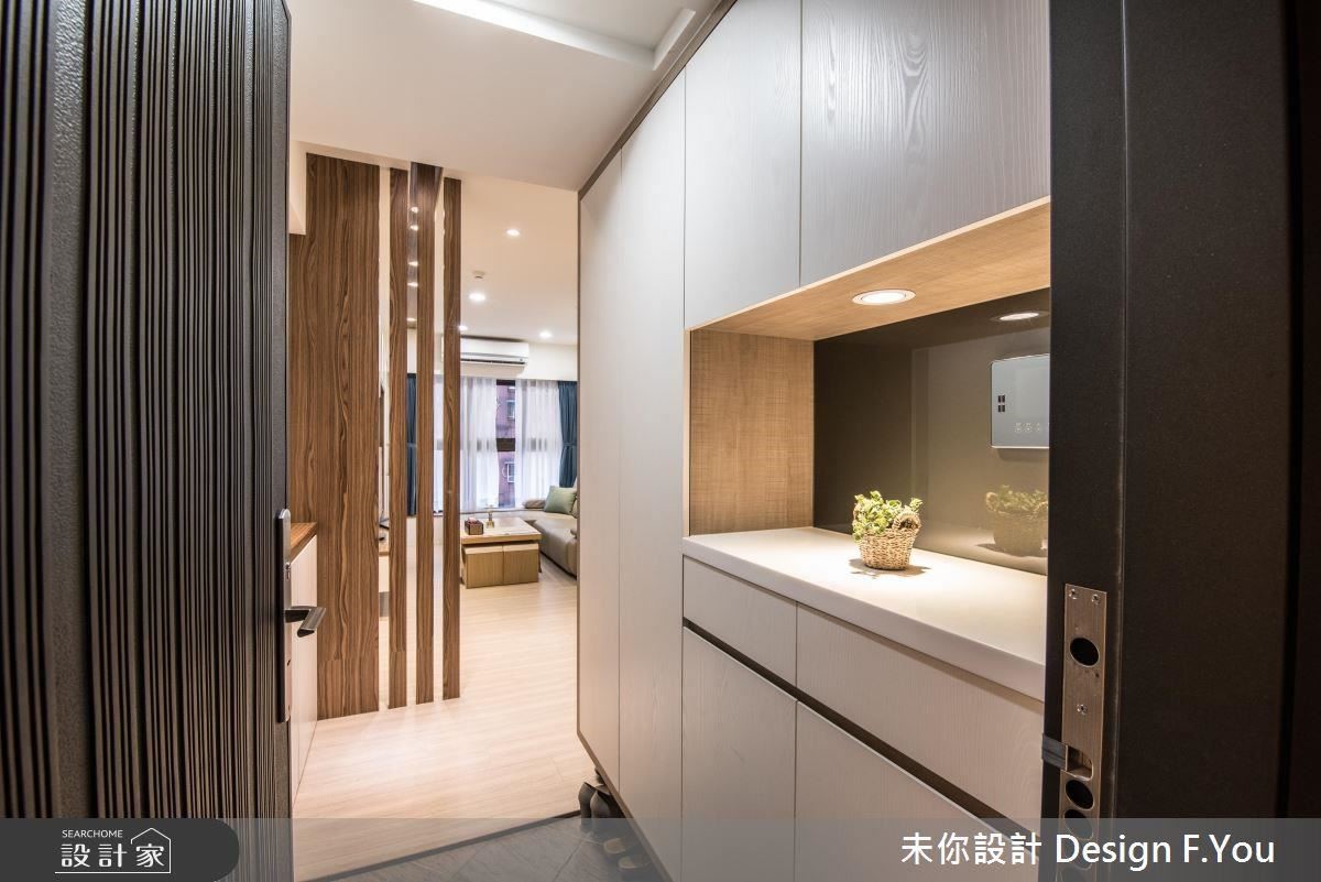 18 坪北歐風住宅,設計師將空間線條簡化,並在一片木