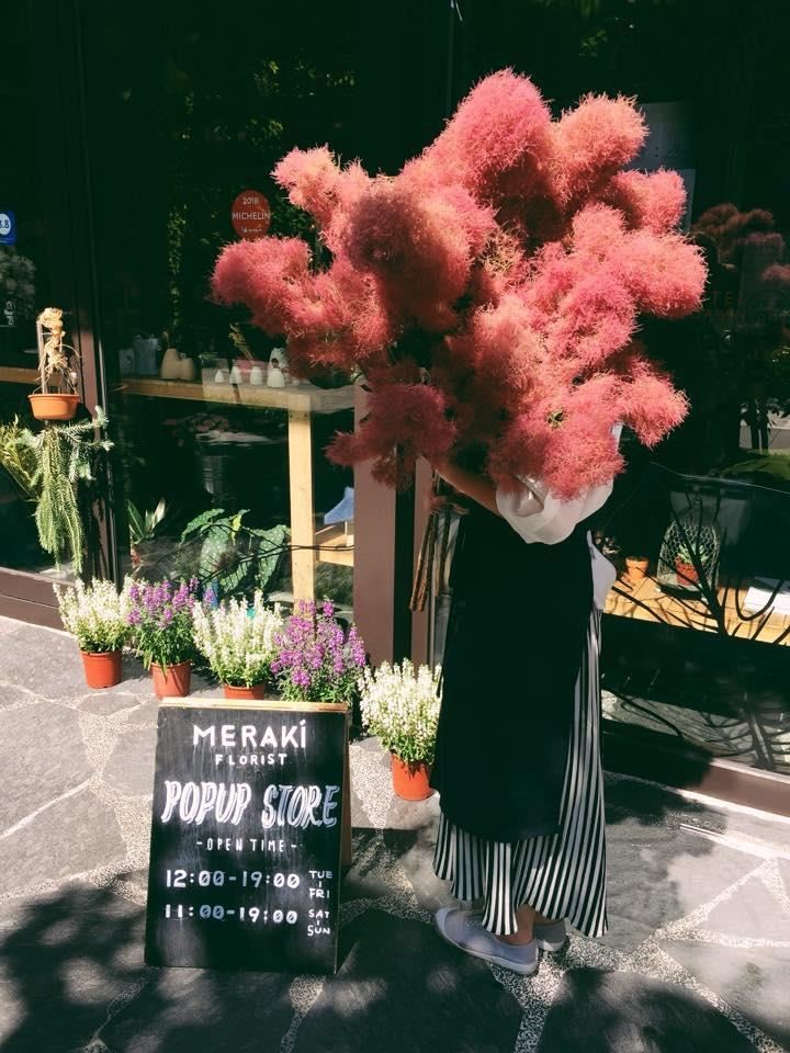Meraki Florist的花藝師小桃。 Meraki Florist的花藝師小桃。