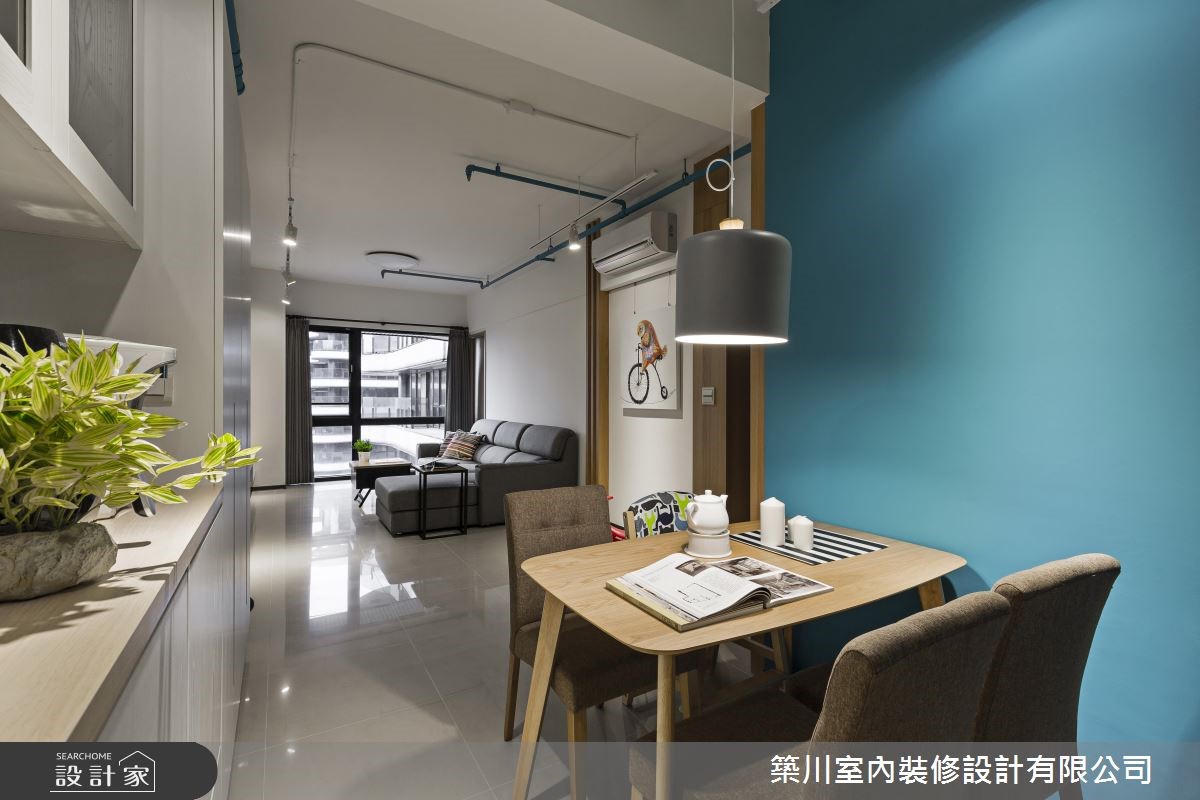 23 坪新成屋,是 2 大 1 小 1 貓的居住空間,女主人為